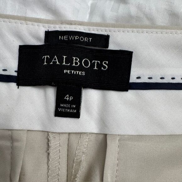 Talbots Petite Newport tan dress pants size 4P- great condition - Picture 7 of 11
